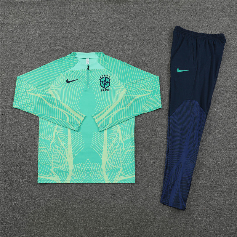 Brazil Green/Dark Blue Tracksuit