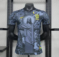 Brazil Black Savior Player Jersey