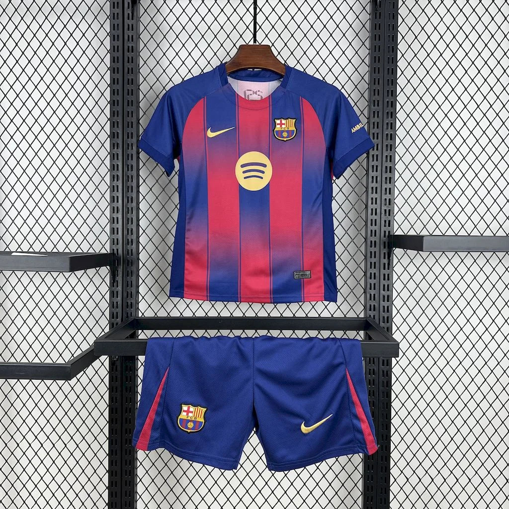 Barcelona 2025/2026 Home Jersey Kids Size