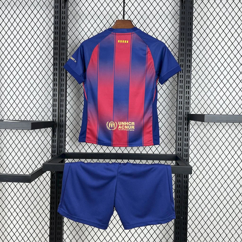 Barcelona 2025/2026 Home Jersey Kids Size